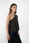 The Livana Top by LISA YANG reimagines everyday knitwear with a modern, asymmetrical silhouette