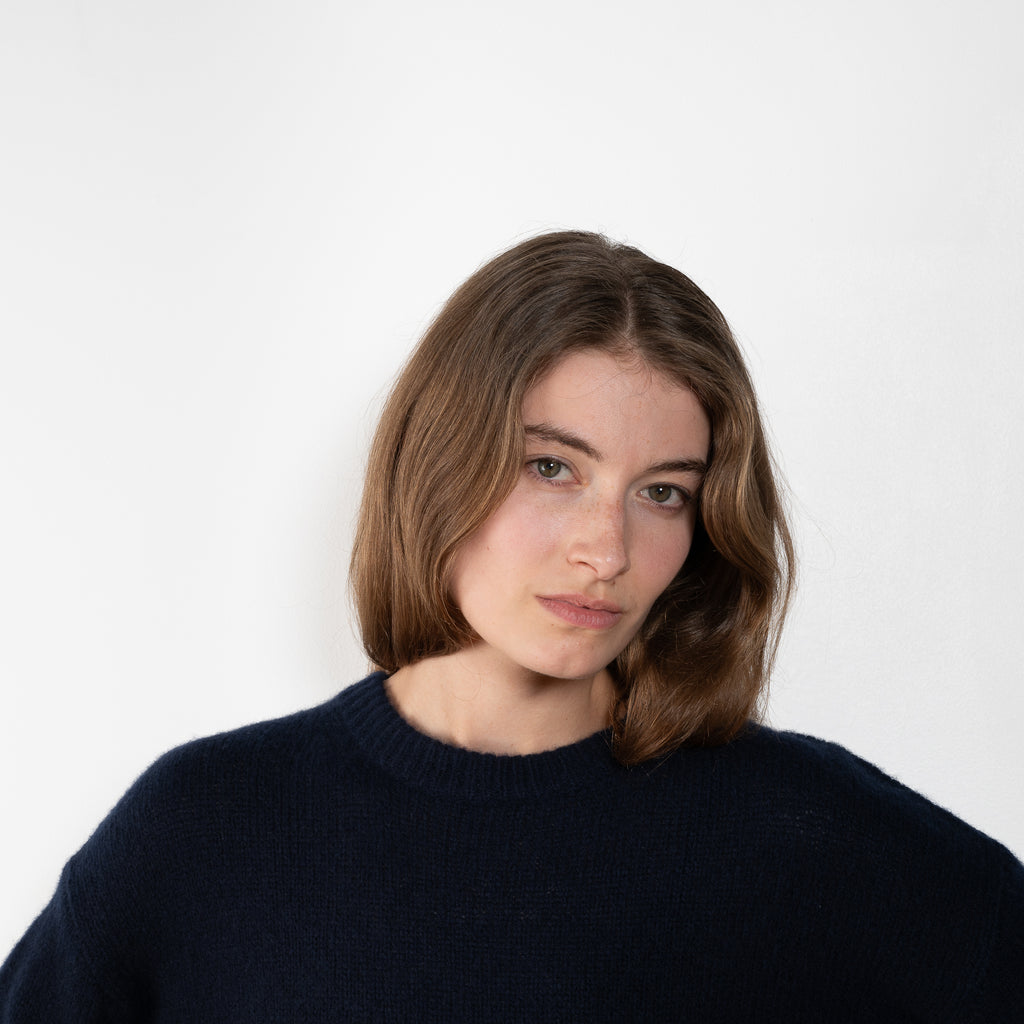The Lova Sweater by LISA YANG is knitted in our featherlight silk cashmere composition characterised by its delicate hand