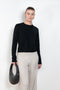 The Mable Sweater by Lisa Yang is a signature fitted cashmere sweater with ribbed trims, a comfortable round neck and long sleeves