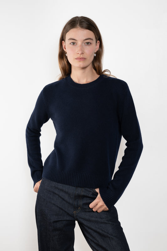 The Mable Sweater by Lisa Yang is crafted in transitional, mid-weight cashmere to an understated expression