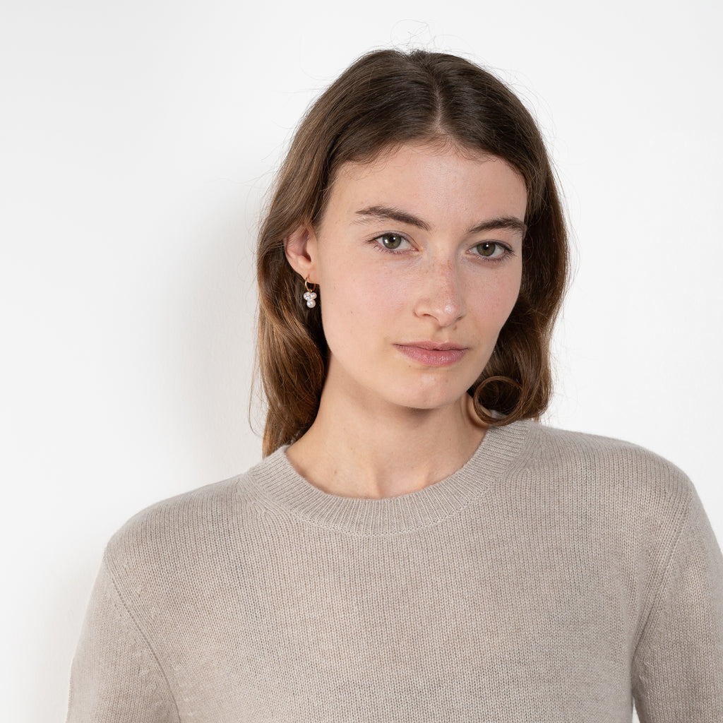 The Mable Sweater by Lisa Yang is crafted in transitional, mid-weight cashmere to an understated expression
