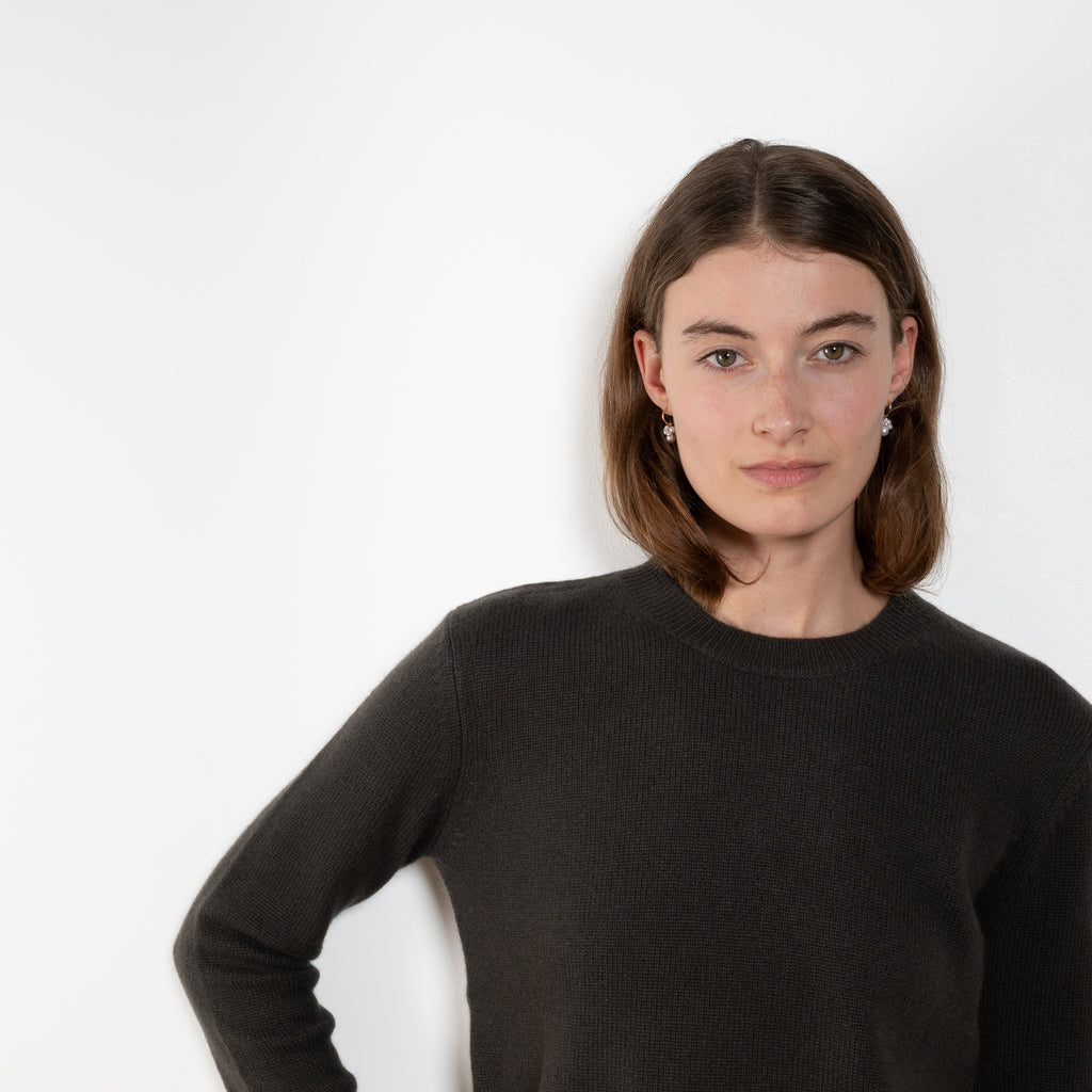 The Mable Sweater by Lisa Yang is crafted in transitional, mid-weight cashmere to an understated expression