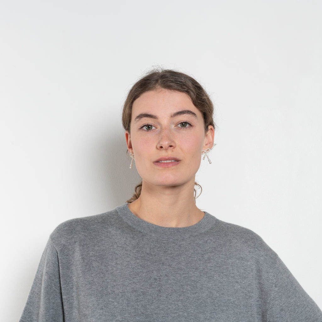 The Rubie Tee by Lisa Yang is a fine knit cashmere t-shirt with a classic round neck