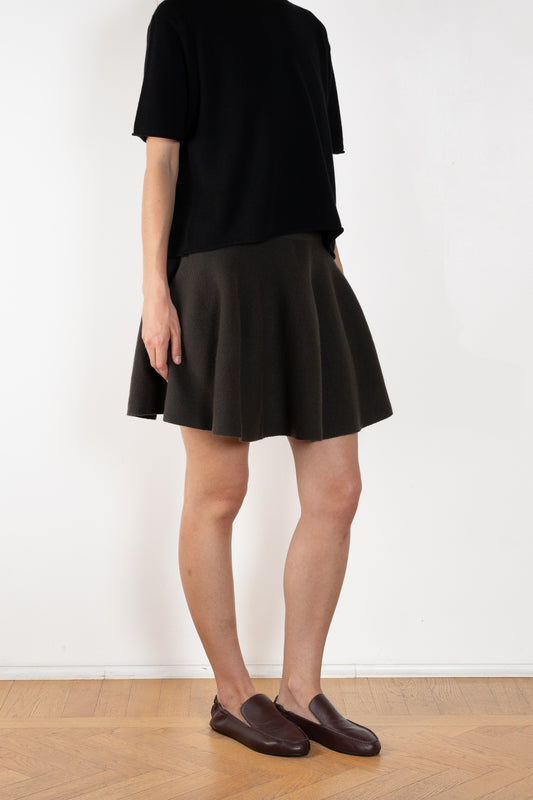 The Wren Skirt by Lisa Yang embodies Lisa Yang's brand motif, which refers to the soft and gentle feeling of the fiber.