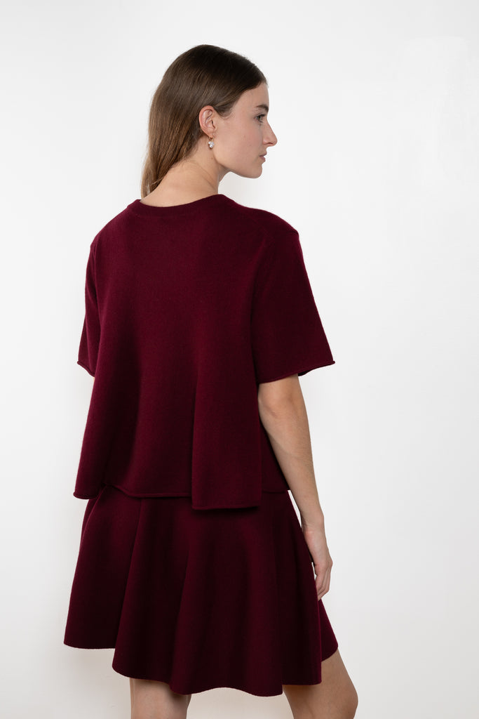 The Wren Skirt by Lisa Yang embodies Lisa Yang's brand motif, which refers to the soft and gentle feeling of the fiber