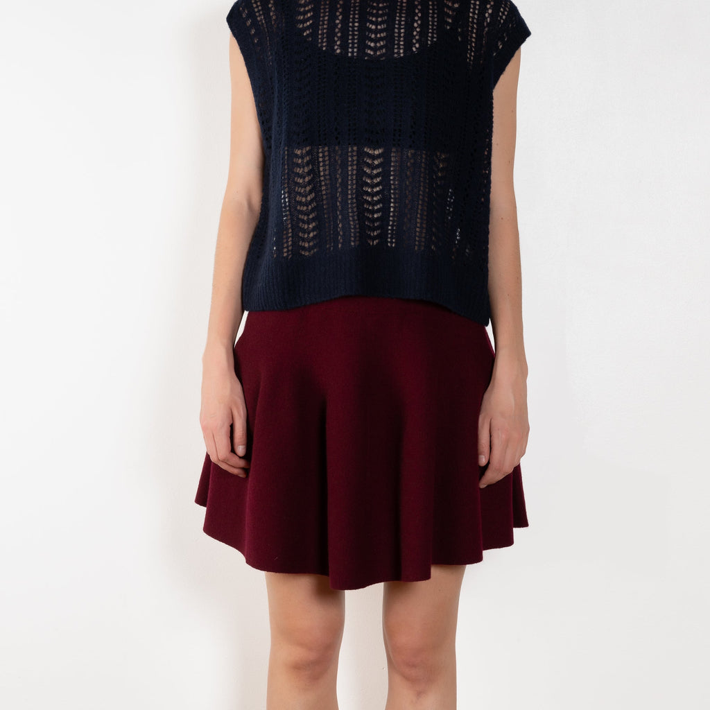 The Wren Skirt by Lisa Yang embodies Lisa Yang's brand motif, which refers to the soft and gentle feeling of the fiber