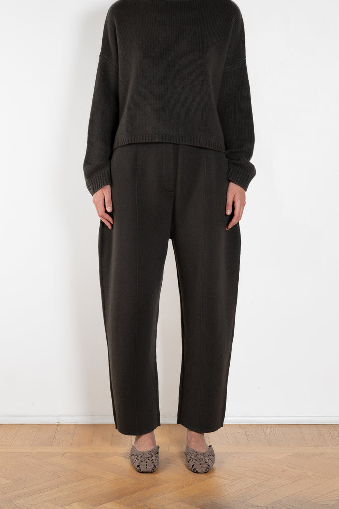 The Wrenda Trousers by Lisa Yang are crafted in our signature knitted double face cashmere