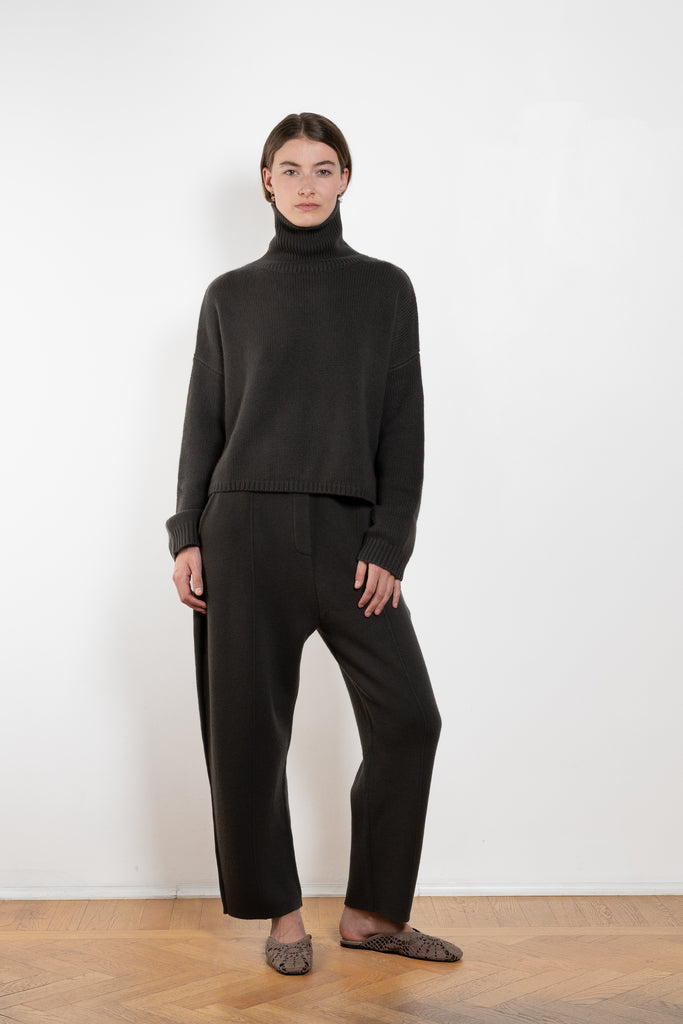 The Zerlina Sweater by Lisa Yang is a timeless cashmere turtleneck with a relaxed, effortless silhouette