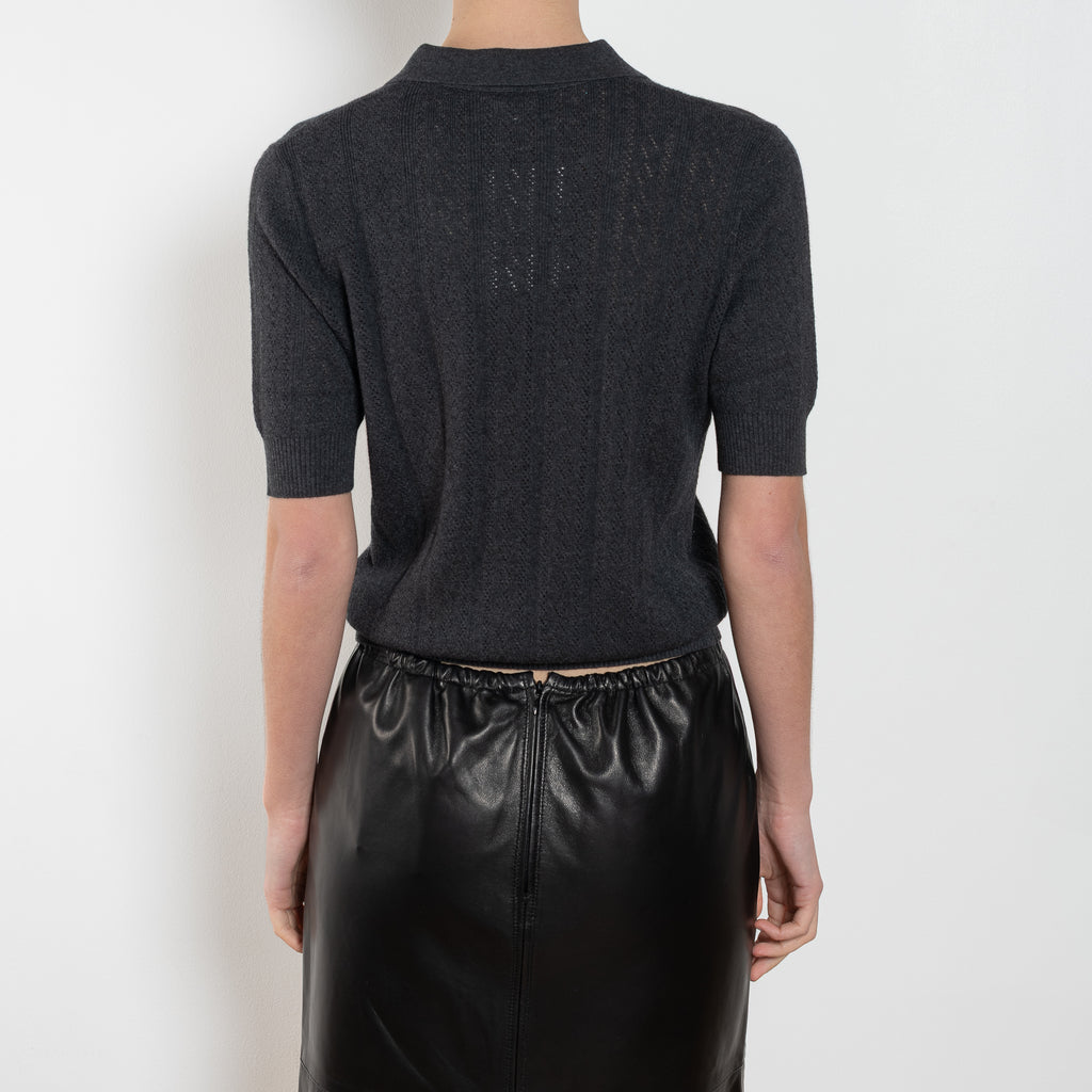nackiye runway leather skirt