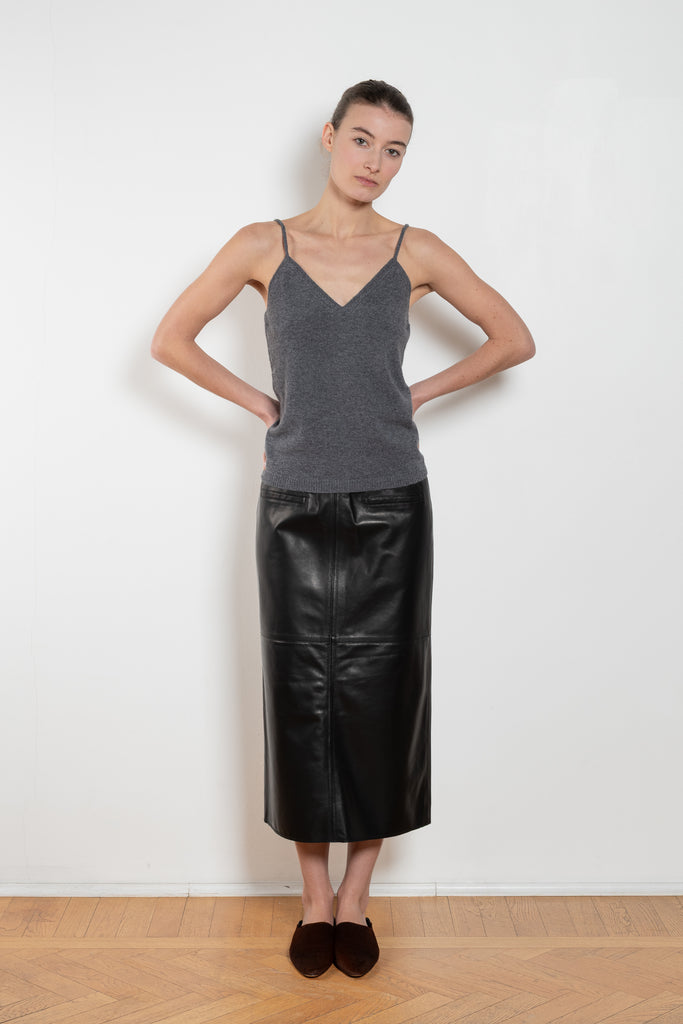 nackiye runway leather skirt