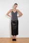 nackiye runway leather skirt