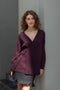 The Laurina Wrap Cardigan is a refined and feminine cashmere knit wrap cardigan with a tied waist
