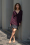 The Laurina Wrap Cardigan is a refined and feminine cashmere knit wrap cardigan with a tied waist