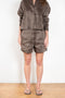 The Adonia Short by Loulou Studio is a silk linen organza short with an elastic waistband