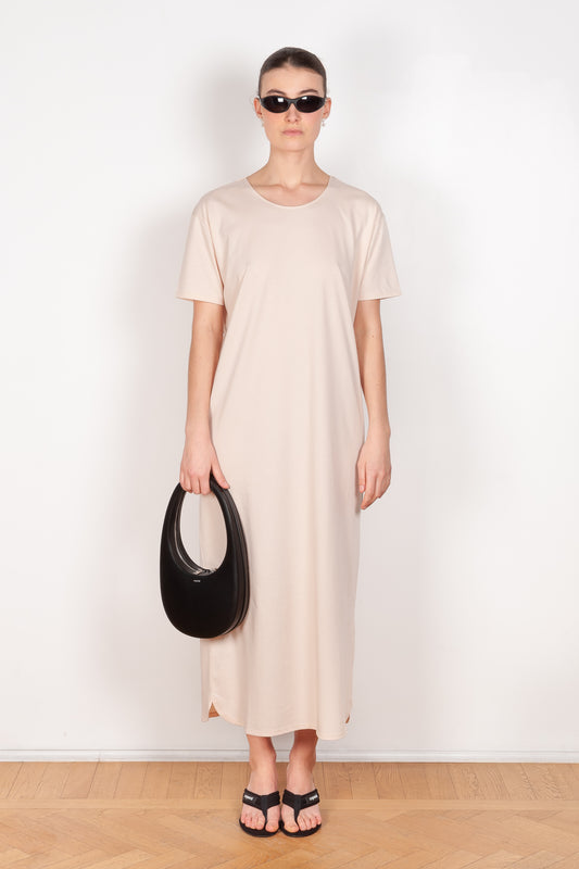 The Arue Dress by Loulou Studio is a short sleeved t-shirtdress with a regular fit