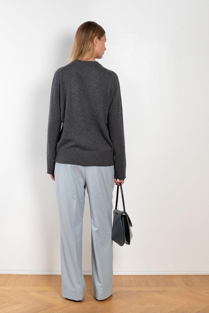 The Baltra Sweater by Loulou Studio is a relaxed long sleeve sweater in a soft cashmere