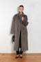 The Borneo Coat by Loulou Studio is an oversized double breasted coat in a soft and warm wool and cashmere blend