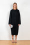 The Esna Dress by Loulou Studio is a relaxed long sleeve dress in a soft cashmere