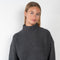 The Faro Sweater by Loulou Studio is a relaxed boxy sweater with a high funnel neck in a soft cashmere