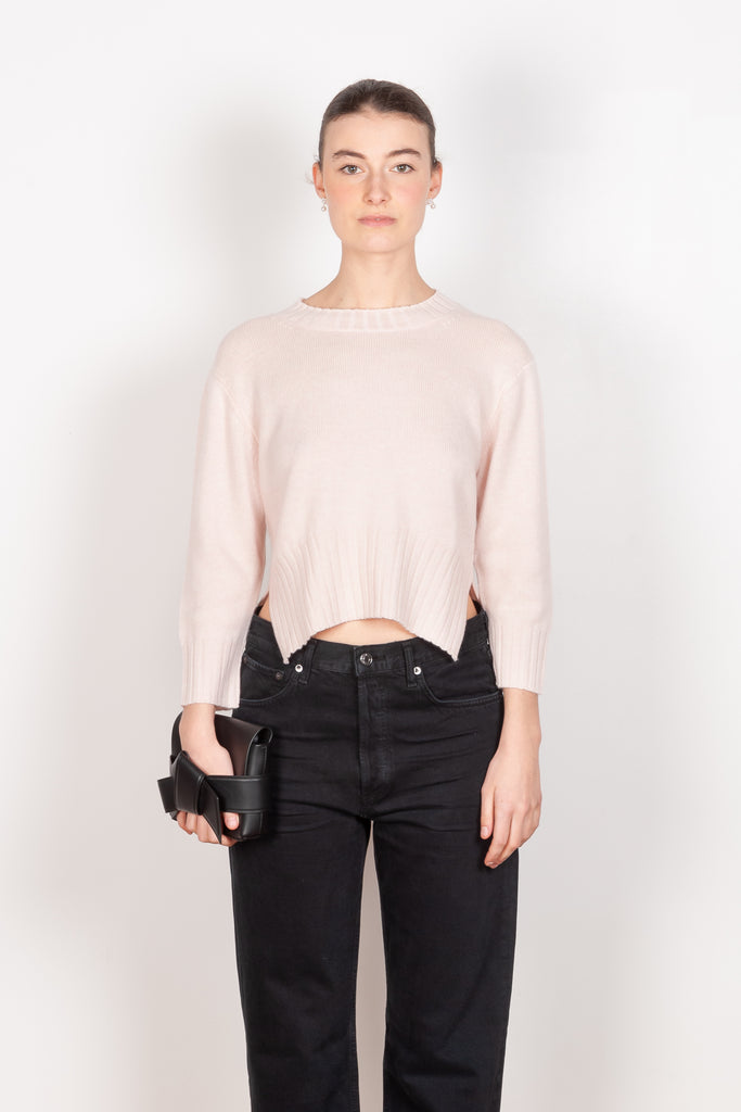 The Mora Sweater by Loulou Studio is a high round neck sweater