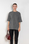 The Raven Sweater by Loulou Studio is a short sleeved loose sweater in a soft yak and wool blend