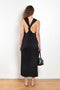 The Rayna Dress by Loulou Studio is a cotton jersey maxi dress with a cross knot detail on the back