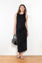 The Rayna Dress by Loulou Studio is a cotton jersey maxi dress with a cross knot detail on the back