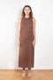 The Rayna Dress by Loulou Studio is a cotton jersey maxi dress with a cross knot detail on the back