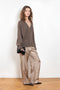The Sage Sweater by Loulou Studio is an oversized sweater with an ample fit, a deep V, dropped shoulders