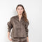 The Siara Top by Loulou Studio is a silk linen organza top with an airy back pleat