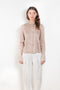 The Siara Top by Loulou Studio is a silk linen organza top with an airy back pleat
