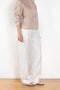 The Soler Trouser by Loulou Studio are textured brushed trousers made of a silk cotton blend with a straight relaxed fit