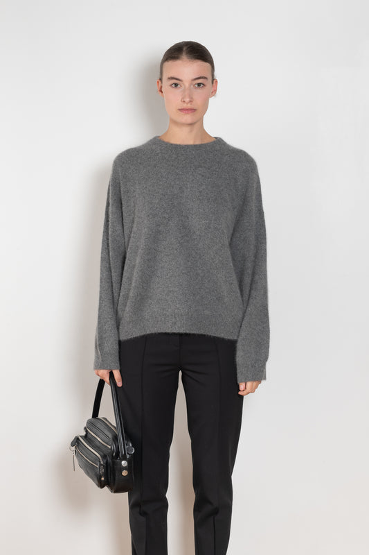 The Tristan Sweater by Loulou Studio is a sweater with a relaxed fit in a soft yak and wool blend
