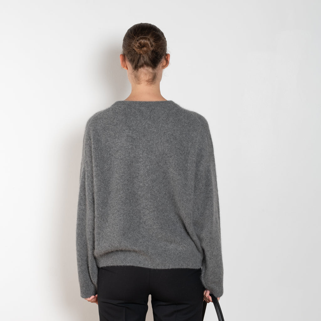 The Tristan Sweater by Loulou Studio is a sweater with a relaxed fit in a soft yak and wool blend