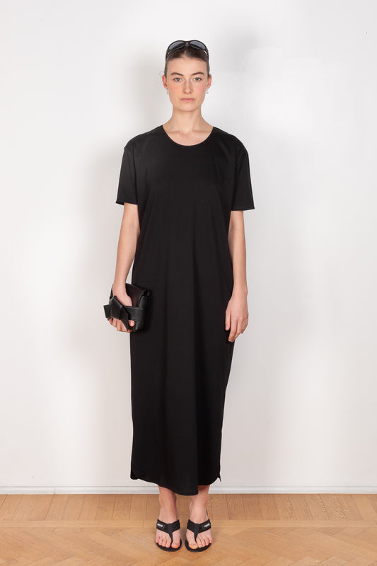 The Arue Dress by Loulou Studio is a regular fit, short sleeved t-shirtdress 