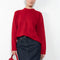 The Baltra Sweater by Loulou Studio is a cashmere sweater with an ample fit and ribbed trims