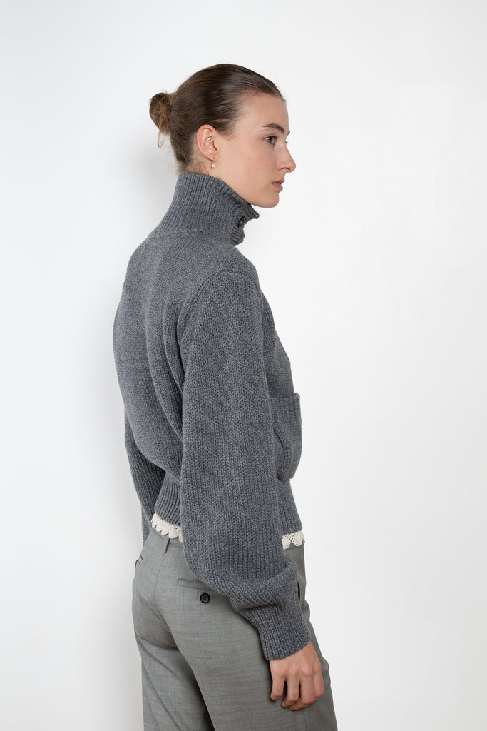 Magda Butrym Cardigan with lace trim