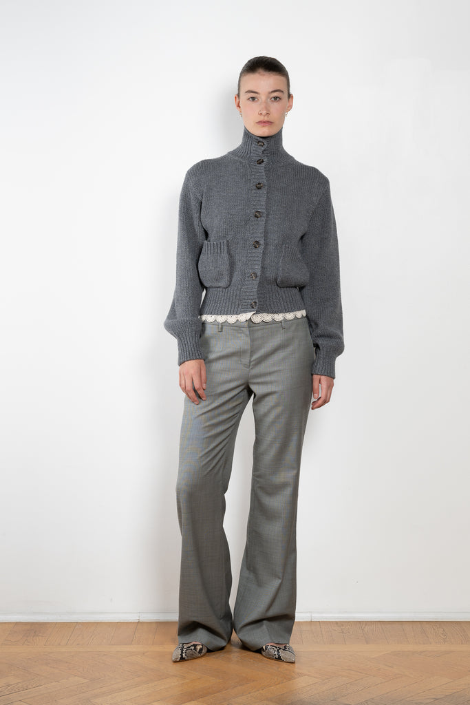 Magda Butrym Cardigan with lace trim