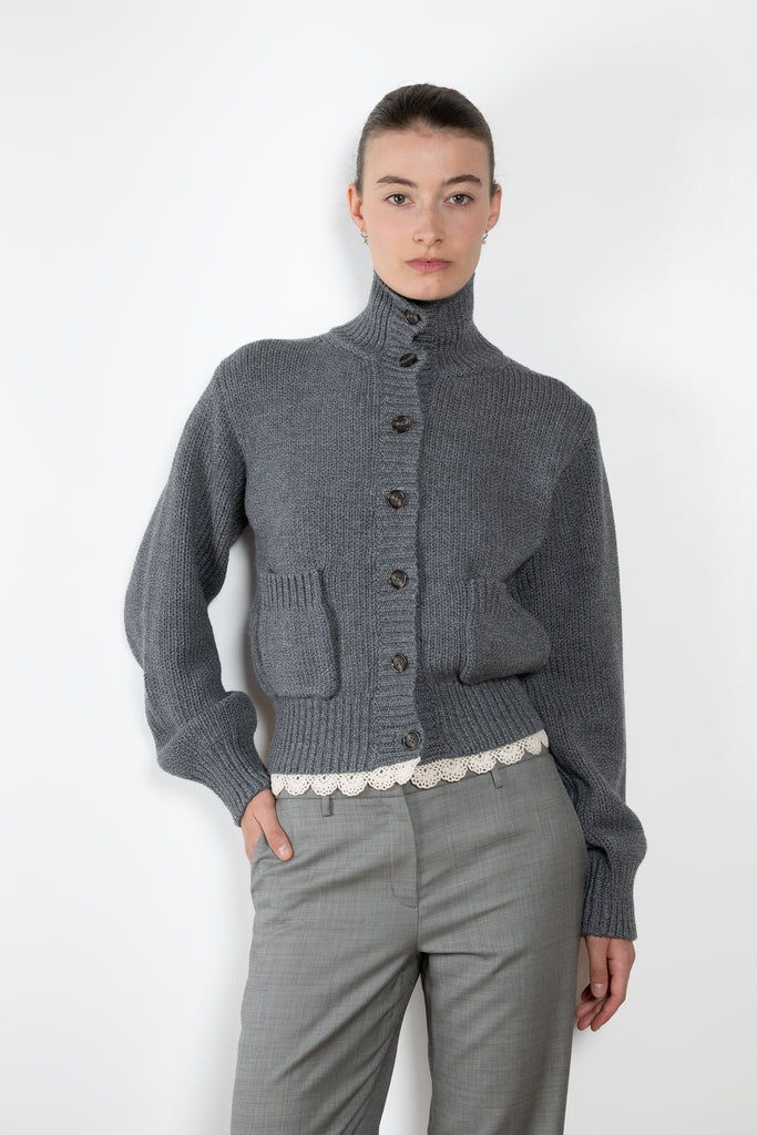 Magda Butrym Cardigan with lace trim