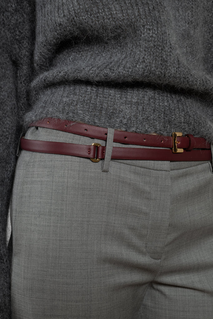 magda butrym double leather belt
