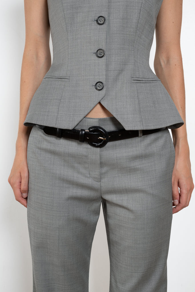 Magda Butrym Croc Effect Belt