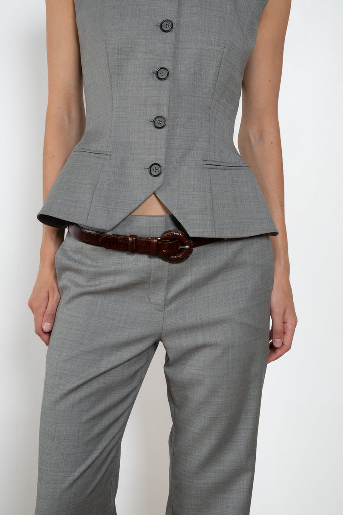 Magda Butrym Croc Effect Belt