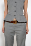 Croc Effect Ornament Belt