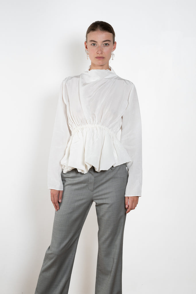 Magda Butrym Gathered Waist Blouse