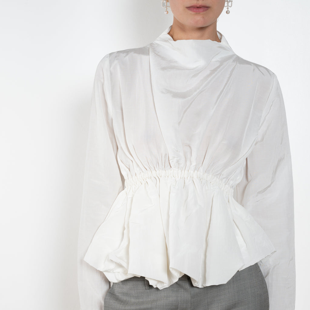Magda Butrym Gathered Waist Blouse