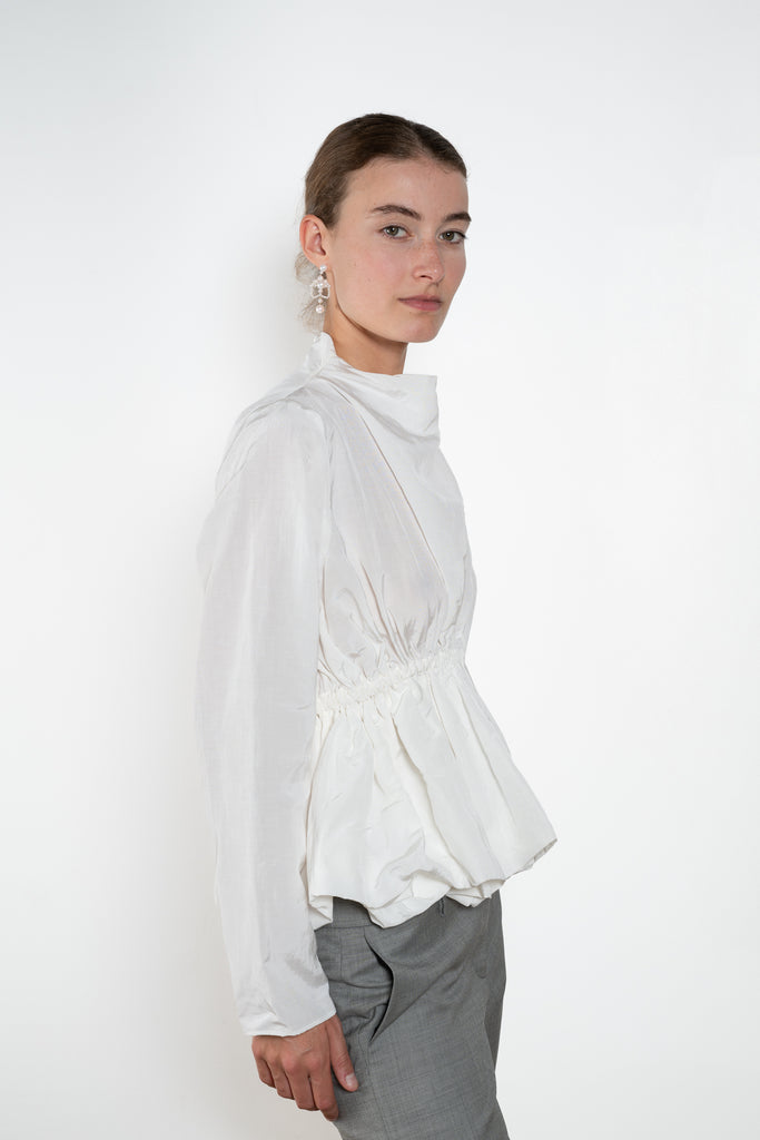 Magda Butrym Gathered Waist Blouse