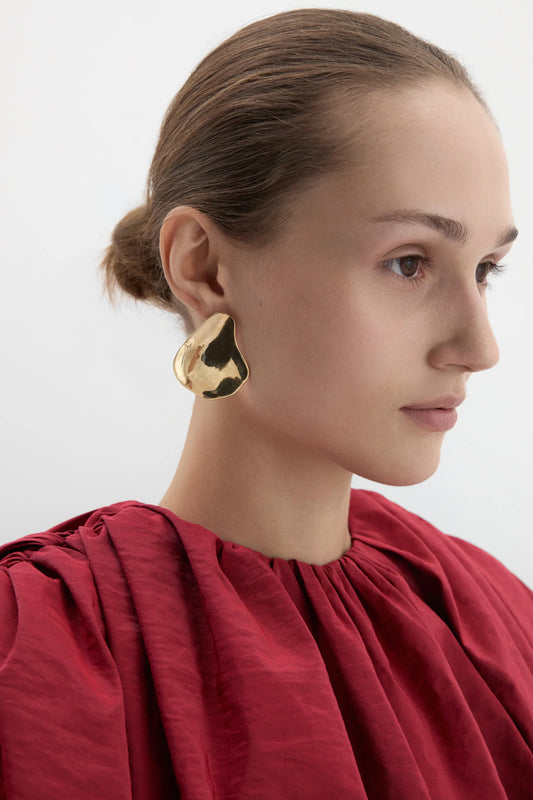 Gold petal Earrings