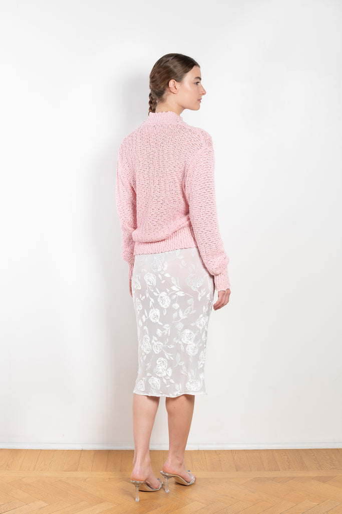 The Grain Knit Cardigan 02 by Magda Butrym is a relaxed summer cardigan in a lightweight grain knitwearThe Grain Knit Cardigan 02 by Magda Butrym is a relaxed summer cardigan in a lightweight grain knitwear