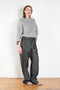 The Jeans Pants N°1 by Maud Van Den Beussche is a relaxed belted denim trouser in a beautiful structured cotton