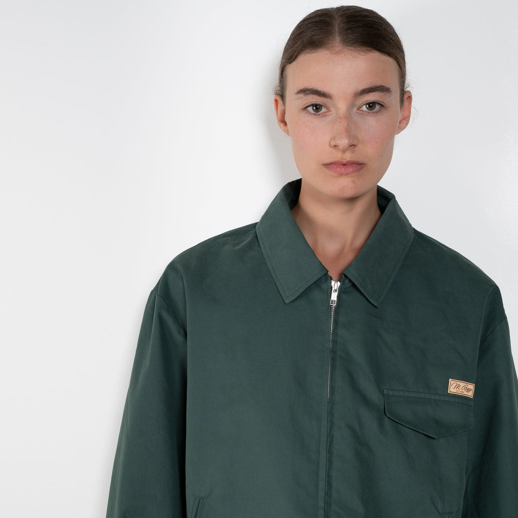 The Bomber Jacket by Meryll Rogge crafted in trench cotton, featuring a zip closure, drawstring hem, chest pocket and woven logo label